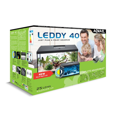 AQUAEL LEDDY SET PLUS 40 D&N 2.0 Аквариум черный (42x26x31см) 25л